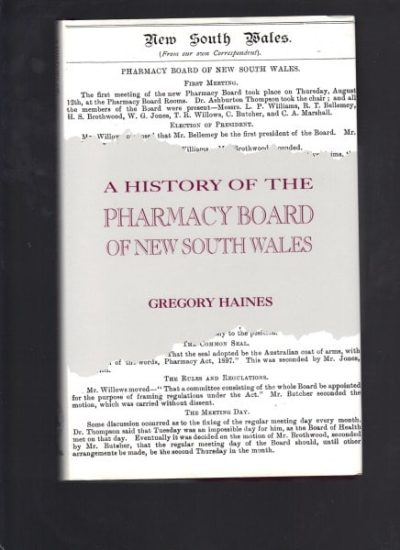 A History of the Pharmacy Board of New South Wales