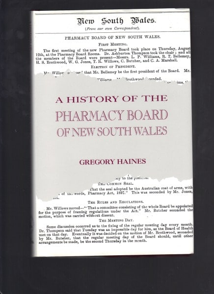 A History of the Pharmacy Board of New South Wales