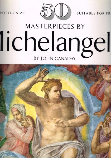 50 Masterpieces By Michelangelo - 50 large poster size pictures suitable for framing.