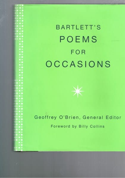 Bartlett's Poems for Occasions